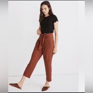 Madewell Drapey Paperbag Pants- size 00